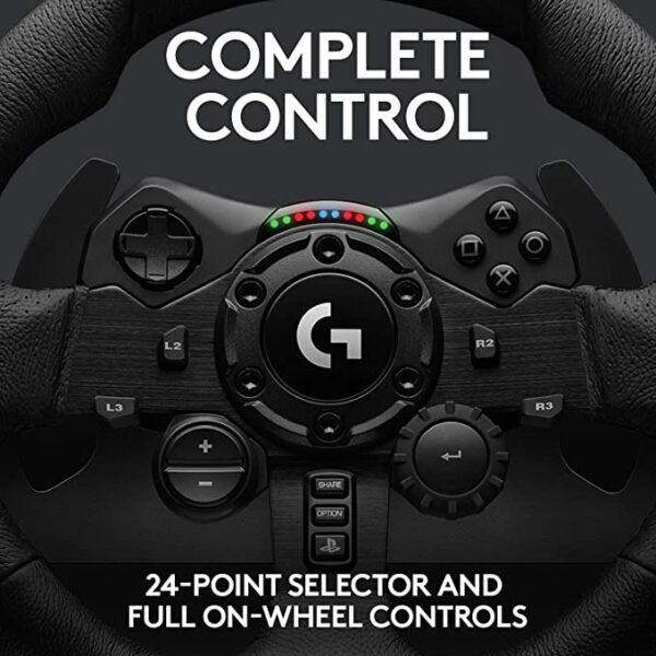 LOGITECH G923 Racing Wheel and Pedals - PC/PS - BLACK - USB - UK - Image 4