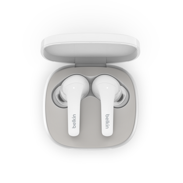 Belkin SoundForm Flow Noise Cancelling Earbuds (AUC006BTWH)