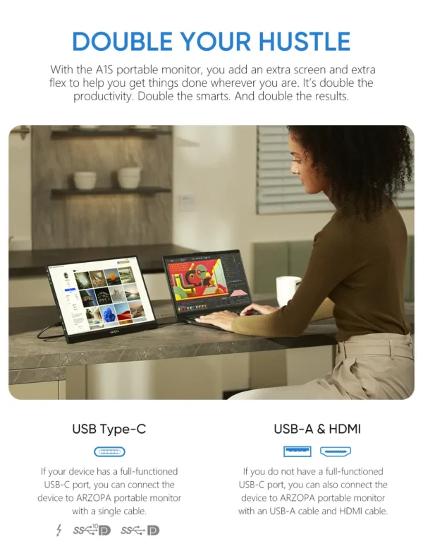 Arzopa Z1FC 16.1" Portable Monitor - Image 4